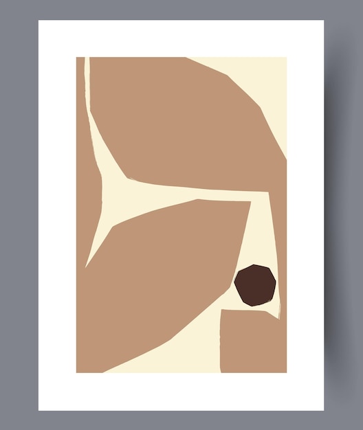 Scandinavian abstract vector print set