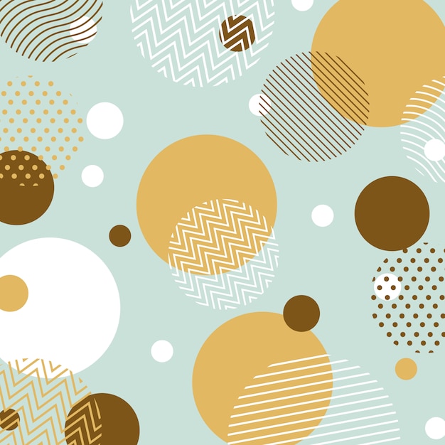 Scandinavian design circle abstract background