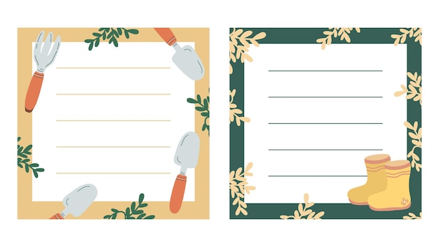 Scandinavian gardening notebook collection - planner, scrapbook, to do list