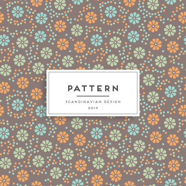 Scandinavian seamless pattern. Fabric print design