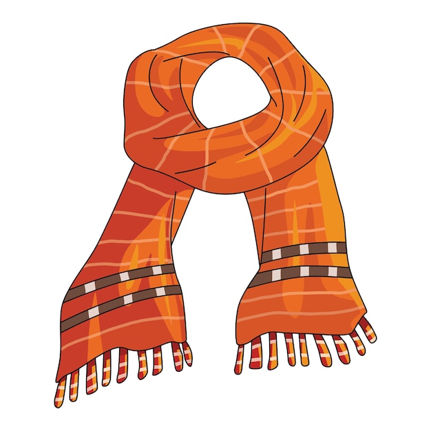 Scarf isolated on white background