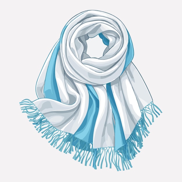 Vector scarf vector on a white background