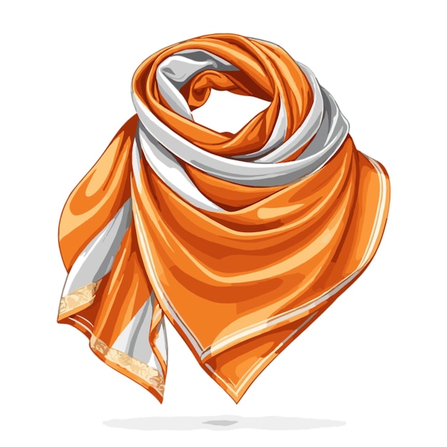 Vector scarf vector on a white background