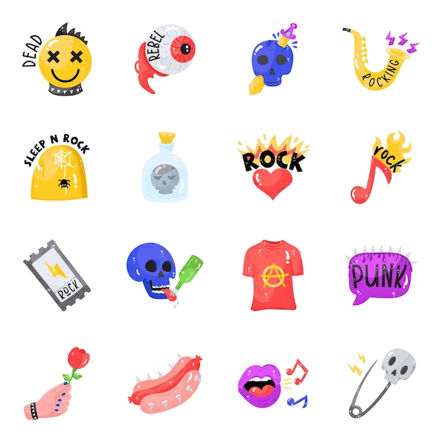 Scary Flat Icons Pack