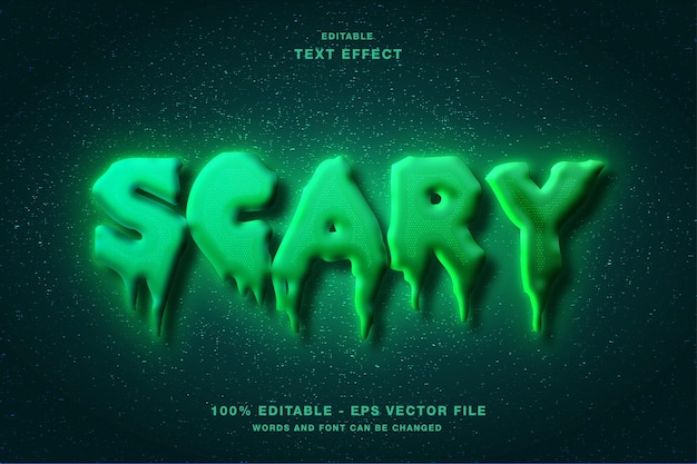 Scary Glow Halloween 3d Editable Text Effect