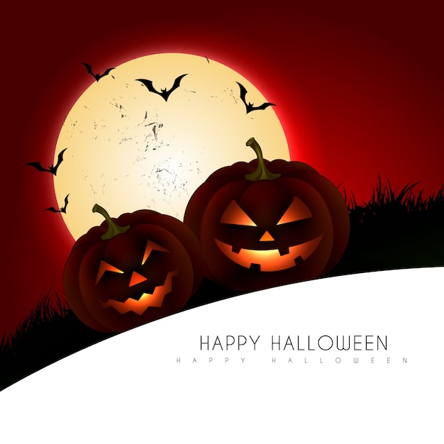 Scary halloween  background illustration