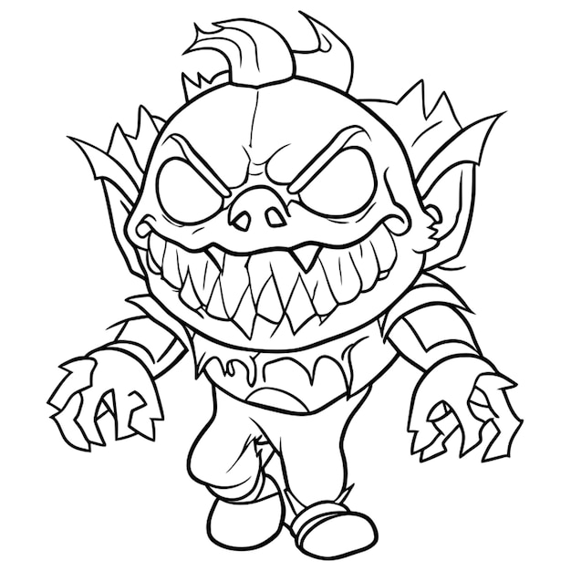 scary monster on halloween coloring pages halloween monsters coloring pages coloring pages for