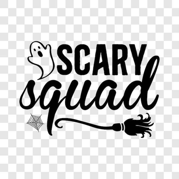 Vector scary squad tshirt design and vector file