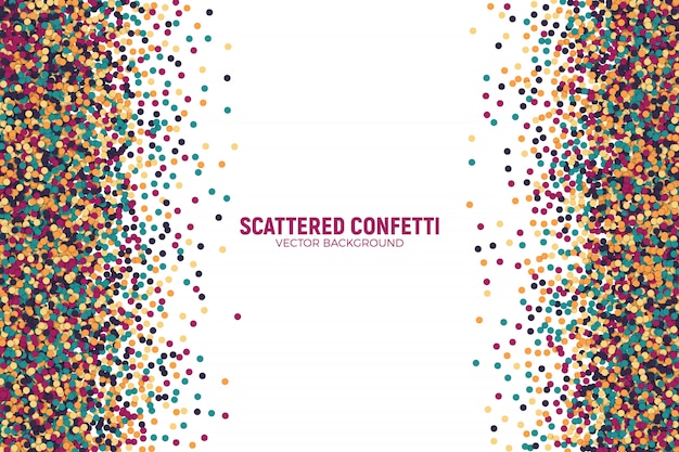 Scattered Motley Confetti Background