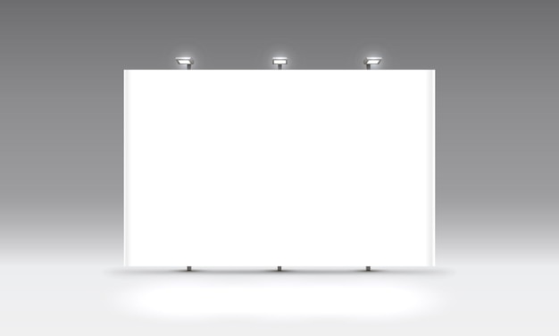 Scene show Podium for presentations on the grey background. Vector illustration