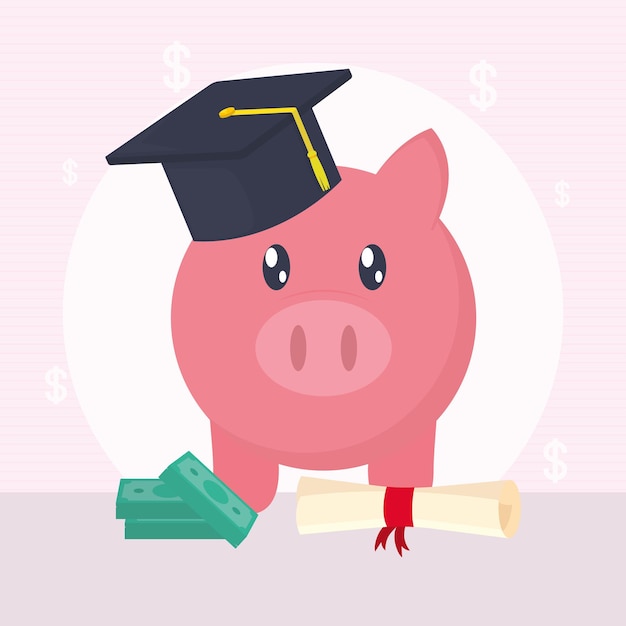 Scholarship and loans illustration