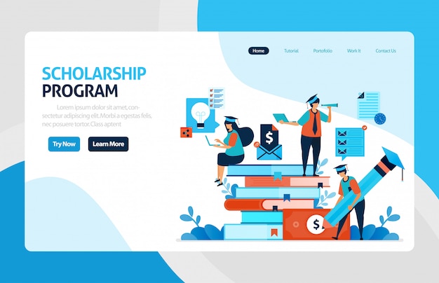 Scholarship Program Landing Page