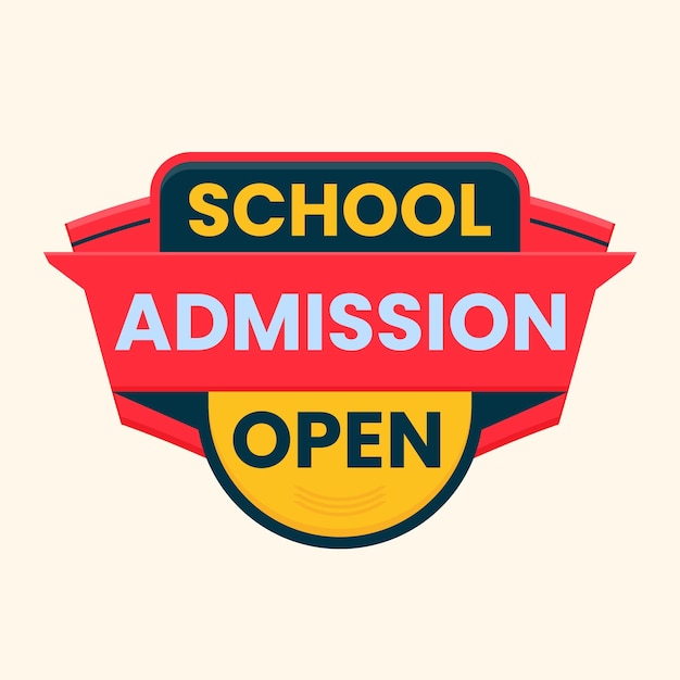 School admission banner design