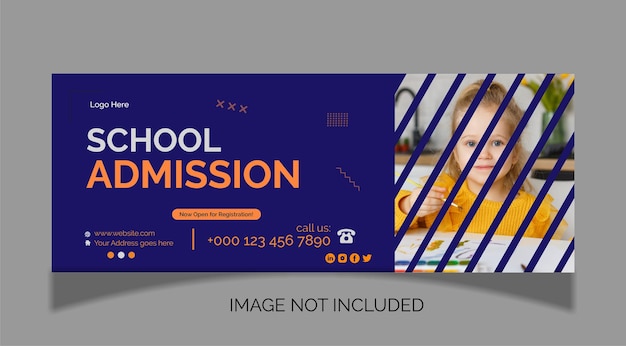 School admission social media post and instagram post