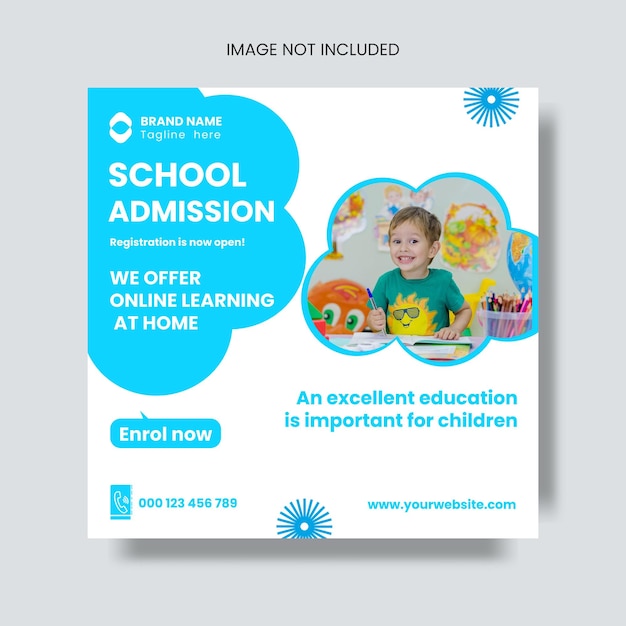 School-Admission-Social-Media-Post-Template