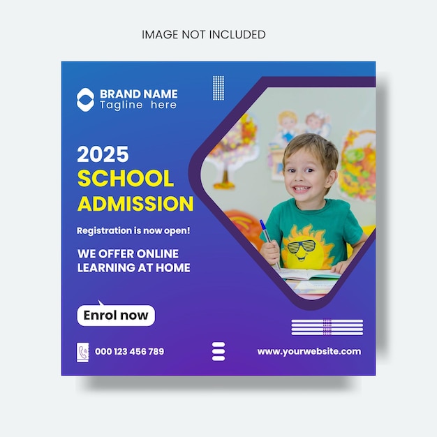 School-Admission-Social-Media-Post-Template