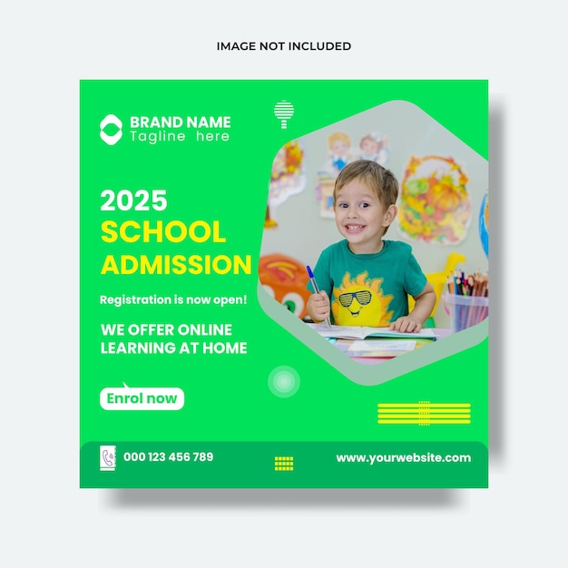 School-Admission-Social-Media-Post-Template