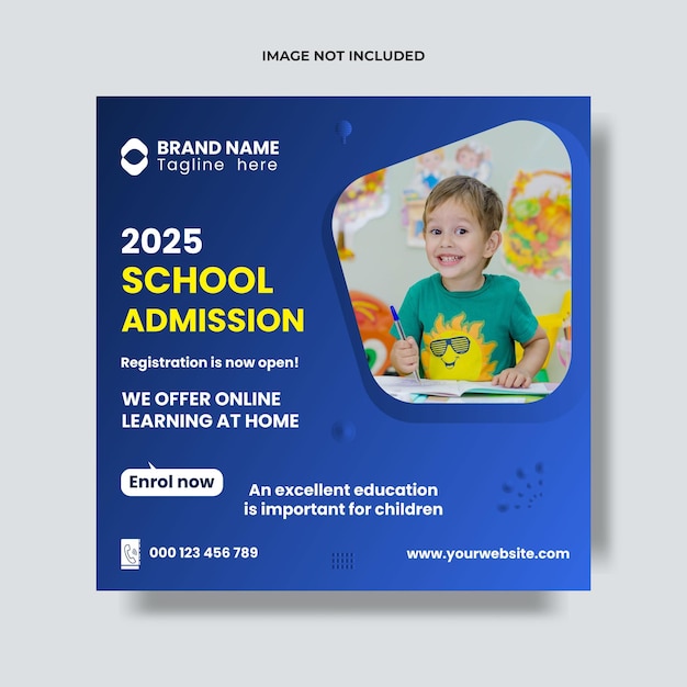 School-Admission-Social-Media-Post-Template