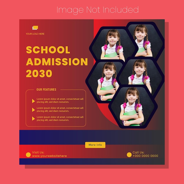 School Admission Social Media Post