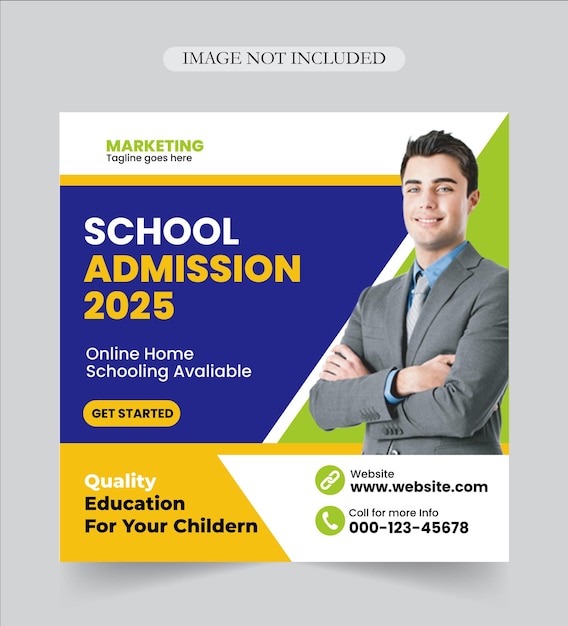 School Admission Social Media Post