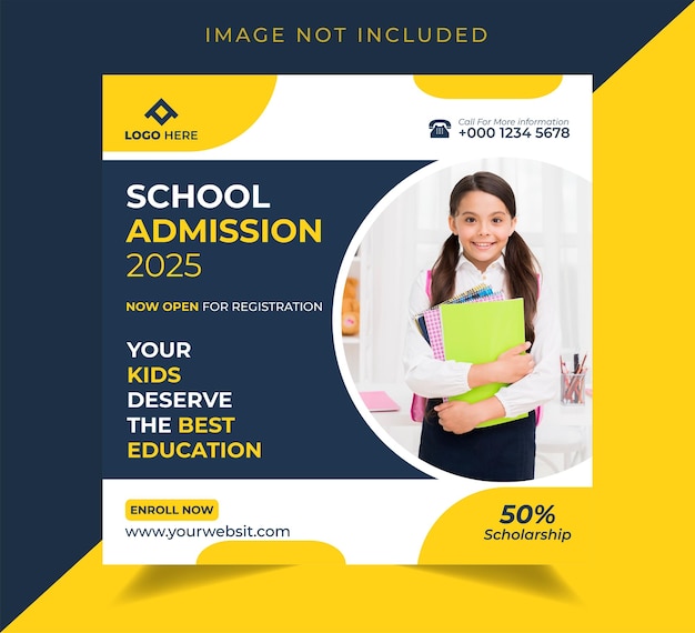 School Admission Social Media Template