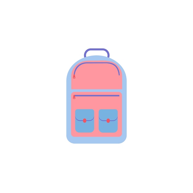 School bag Vector illustration isolated on white background