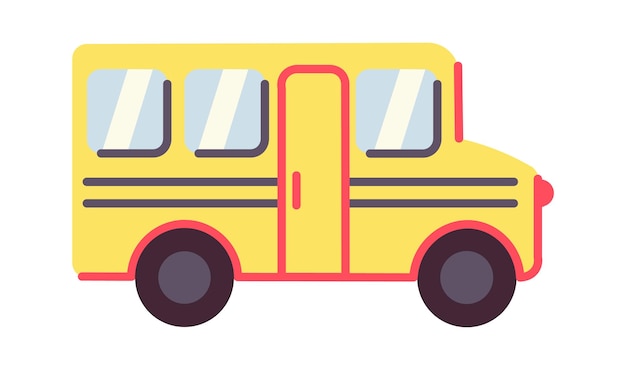 School bus icon Vector illustration