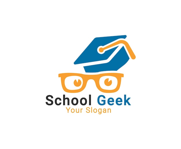 School Geek logo Social Geek Logo Geek logo template