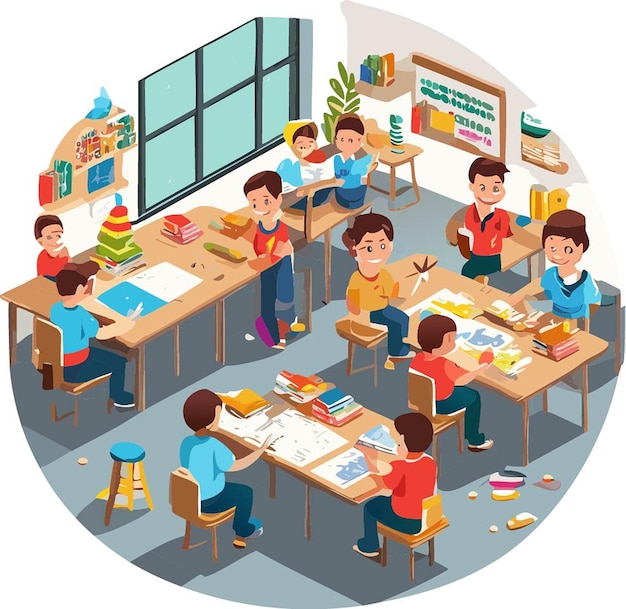 Vector school illustration