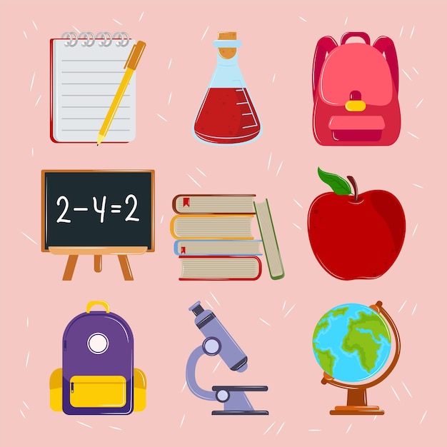 School learn icons