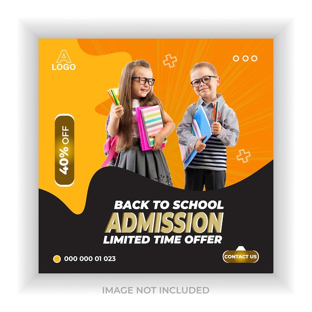 School Product Marketing Big School Online Banner Design Templates