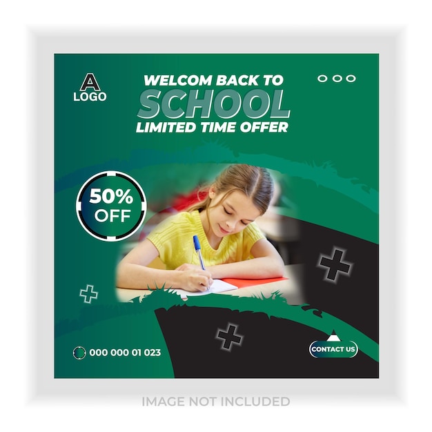 School Product Promotions Large School Online Banner Templates