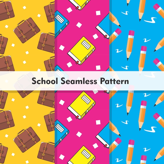 School Seamless Pattern