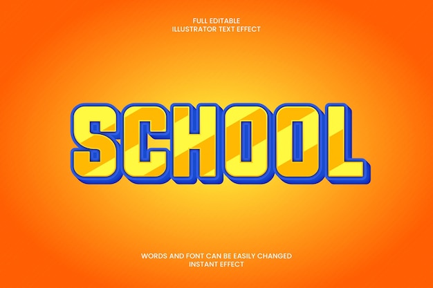 School Text Effect