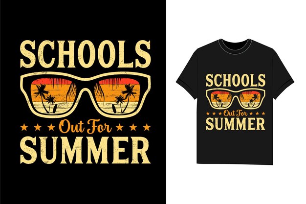 Schools out for Summer t shirt design