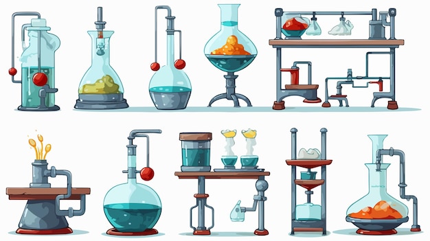 Science Backboard Illustration Set for Visual Learning