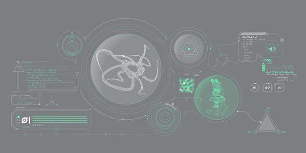 Vector scientific research data processing interface