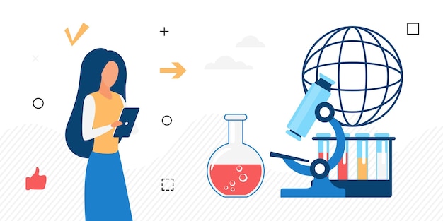 Scientist biotechnology laboratory research equipment