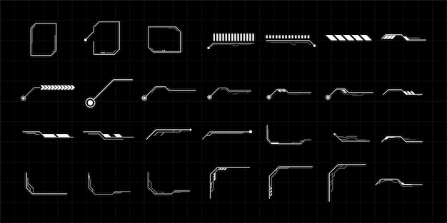 Scifi futuristic hud dashboard display virtual reality technology screen Futuristic User Interface