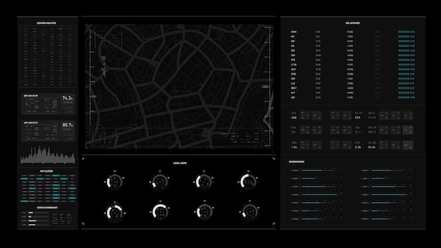 SciFi futuristic user interface hud design panel 007