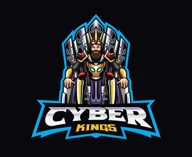 Scifi king mascot logo design