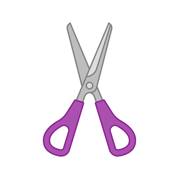 Scissor isolated on white background Vector illustration