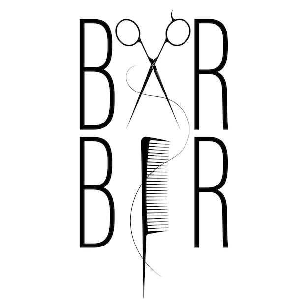 Scissors and comb design for barber