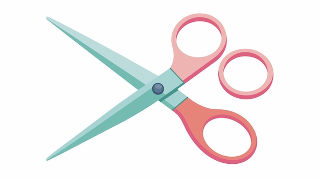 scissors flat illustration white background vector illustration