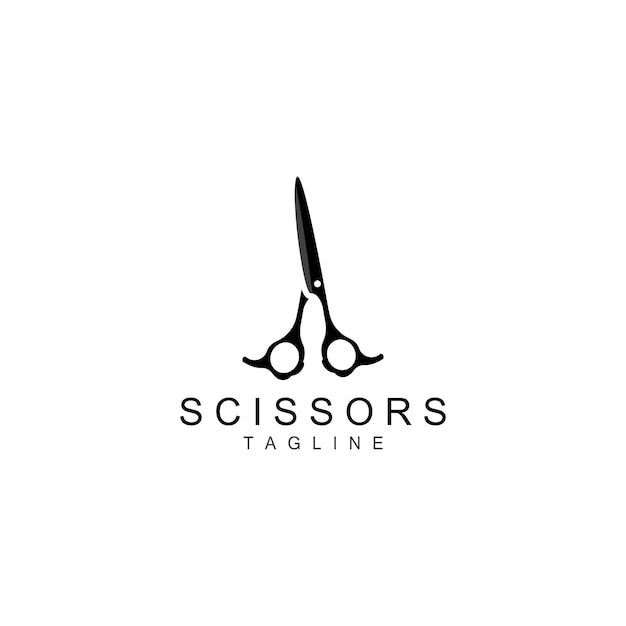 Scissors Logo Shaver Vector Simple Barber Shop Design Icon Background Symbol Template