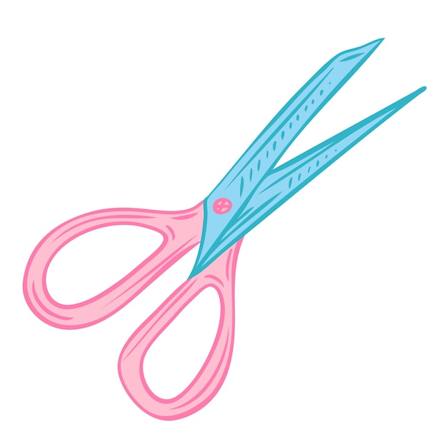 Scissors sewing element Vector illustration on the theme of sewing knitting and handmade