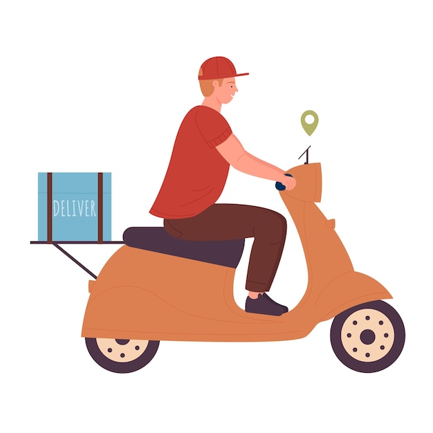 Scooter food delivery service