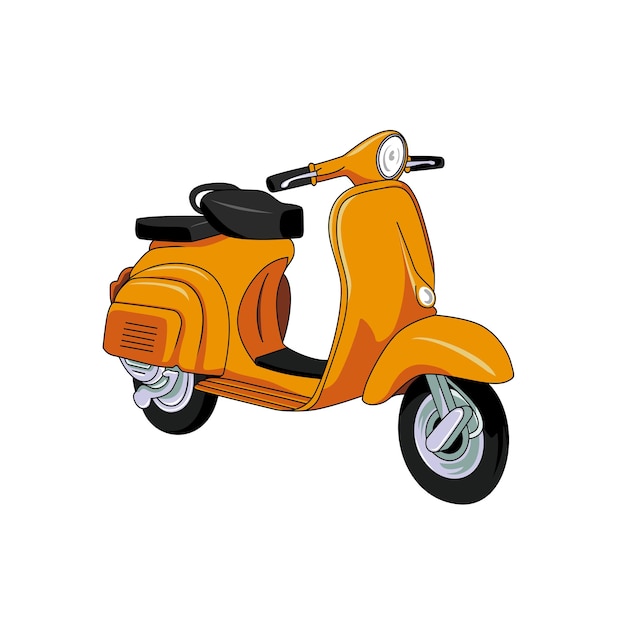 scooter icon vector illustration. classic vehicle sign and symbol.