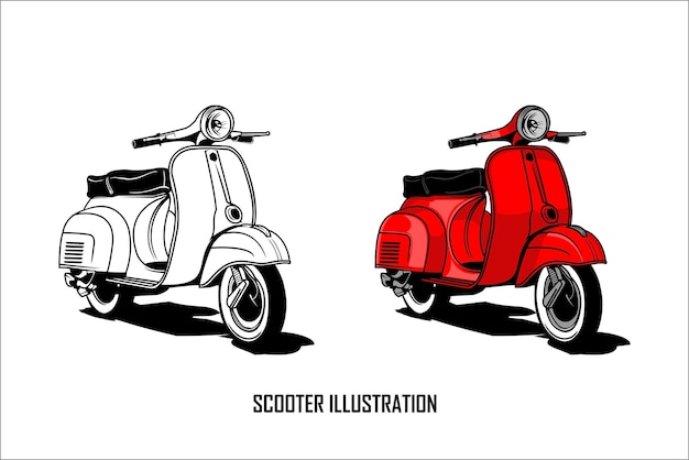 SCOOTER ILLUSTRATION