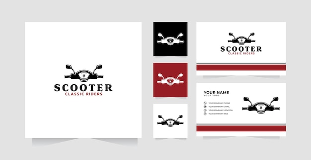 Scooter logo design inspiration and business card